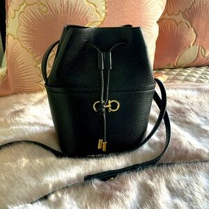 Ferragamo Gancini Mini Shoulder/crossbody Bucket Bag